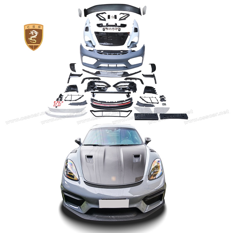 For Porsche Cayman718 update gt4rs body kit