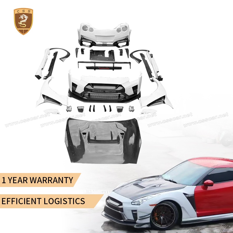 For Nissan GTR R35 Varis style body kit