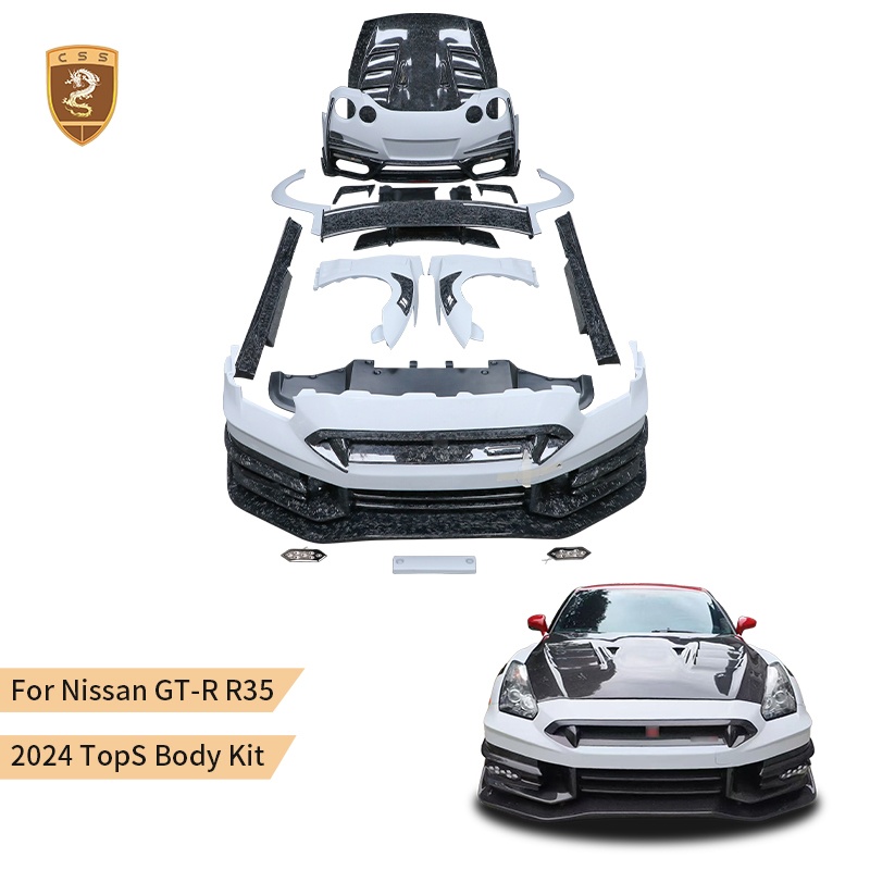 For Nissan GTR r35 update TOPSECRET body kit