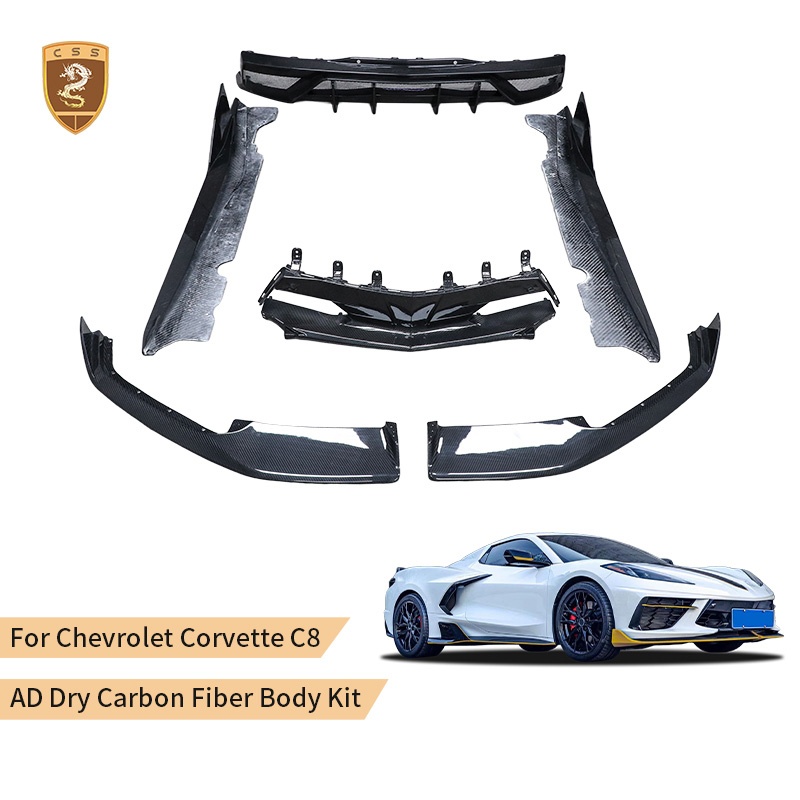For Chevrolet Corvette C8 2023 update Adro body kit