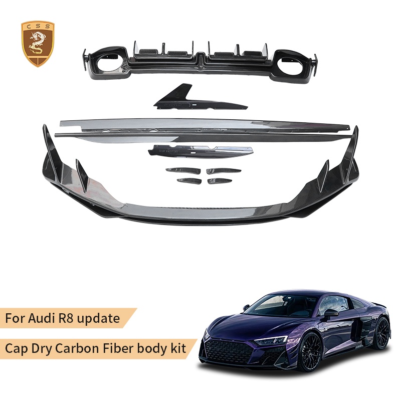 For Audi R8 update Cap Dry Carbon Fiber body kit
