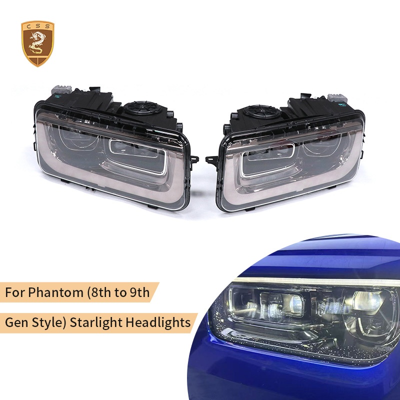For Rolls-Royce Phantom (8th to 9th Gen Style) Starlight Headlights
