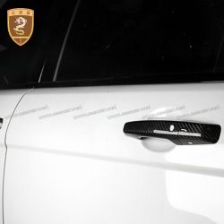 2014 up LAND ROVER carbon fiber door handle with four smart keyholes for Discoverer4 5 Evoque Freelander Range rover