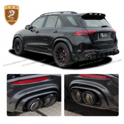 Benz GLE refitted brabus exhaust