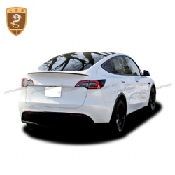 Tesla model Y modified performance spoiler