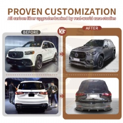 For Mercedes-Benz 20-22 GLS63 X167 update Larte body kit