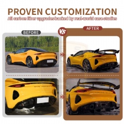 For Lotus Emira MK style spoiler