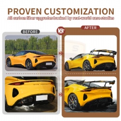 For Lotus Emira MK style spoiler