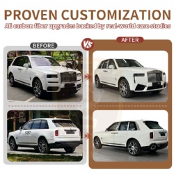 For Rolls-Royce Cullinan old to new style black badge body kit