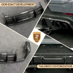 For Porsche Cayenne 2024 FD style rear diffuser