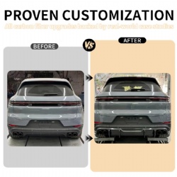 For Porsche Cayenne 2024 FD style rear diffuser