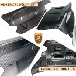 For BMW M2 G87 GLS Dry Carbon Fiber Trunk cover