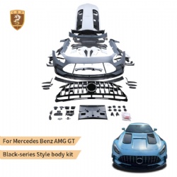For Mercedes-benz AMG GT update black series body kit PP with dry carbon material