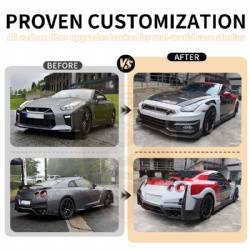 For Nissan GTR r35 update TOPSECRET body kit