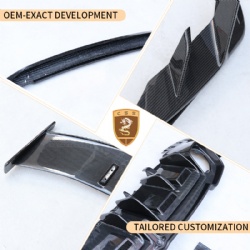 For Audi R8 update Cap Dry Carbon Fiber body kit