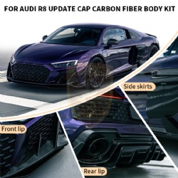 For Audi R8 update Cap Dry Carbon Fiber body kit