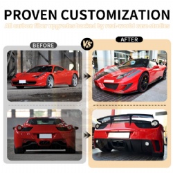 For Ferrari 458 update MSY body kit