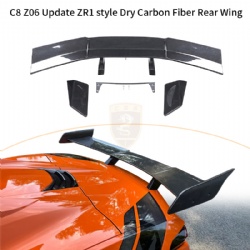 For Corvette C8 Z06 update ZR1 Rear spoiler
