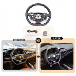 For Ferrari 458 488 F8 812 GTC4 california california T FF F12 LED carbon fiber Steering wheel