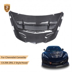 COR049 For Chevrolet Corvette z06 zr1.2 style hood2