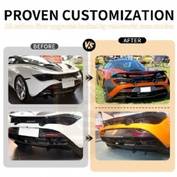 MCL079-10 For McLaren 720S OEM-Style Carbon Fiber Rear Center Lip