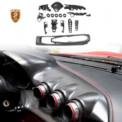 Ferrari F12-carbon fiber air conditioning port, trim panel